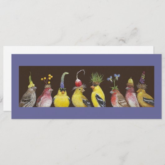 Annie and Pete Host the Finch Festival card/lade Einladung (Vorne/Hinten)