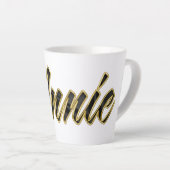 Annie black gold Lettering Latte Tasse (Rechte Ecke)