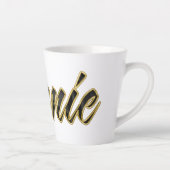 Annie black gold Lettering Latte Tasse (Rechts)
