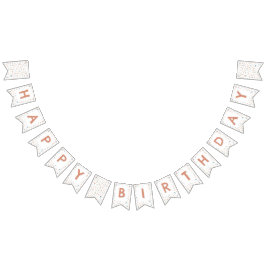 Annie Confetti Watercolor Dots Bunting Flag Wimpelkette