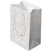 Annie Confetti Watercolor Dots Gift Bag Mittlere Geschenktüte (Rückseite Schrägansicht)