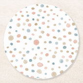 Annie Confetti Watercolor Dots Paper Untersetzer (Vorderseite)