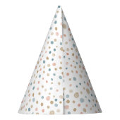 Annie Confetti Watercolor Dots Party Hat Partyhütchen (Rückseite)