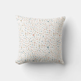 Annie Confetti Watercolor Dots Throw Pillow Kissen