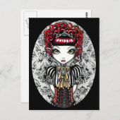 Annie Gothic Victorian Fae Postcard Postkarte (Vorne/Hinten)