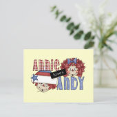 Annie Lieben Andy Tshirts und Geschenke Postkarte (Stehend Vorderseite)