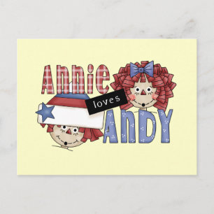 Annie Lieben Andy Tshirts und Geschenke Postkarte