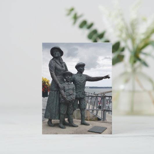 Annie Moore Statue, Cobh, Landkreis Cork, Irland Postkarte (Stehend Vorderseite)
