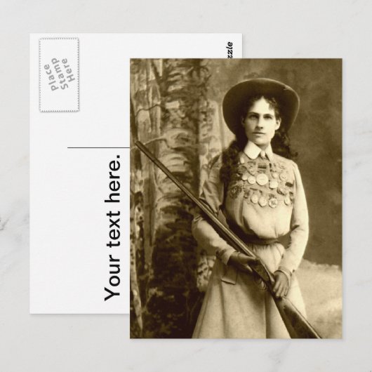 Annie Oakley Classic Postkarte (Vorne/Hinten)