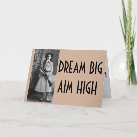 Annie Oakley Funny Cowgirl Cards Karte (Vorderseite)