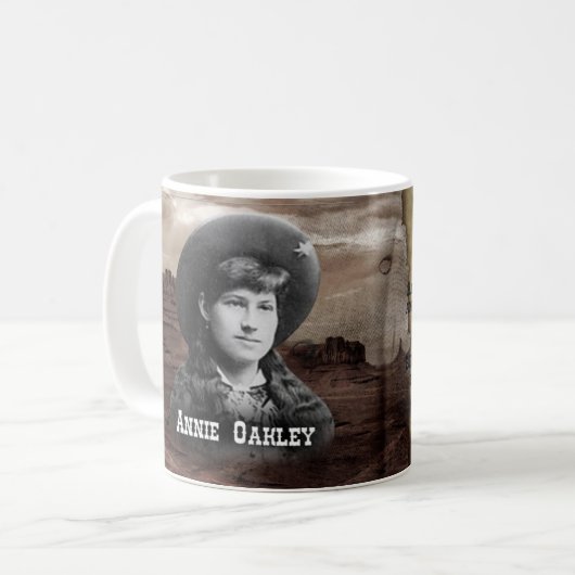 Annie Oakley historisch Kaffeetasse (Vorderseite Links)