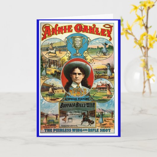 Annie Oakley - Karte (Gelbe Blume)