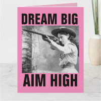 ANNIE OAKLEY MIT GUN, GEBURTSTAG COWGIRL CARDS