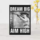 ANNIE OAKLEY MIT GUN, GREETKARTEN KARTE (Gelbe Blume)