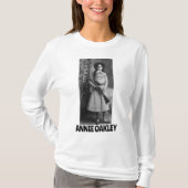 ANNIE OAKLEY mit GUNS LADIES FRAUEN T - SHIRT (Vorderseite)