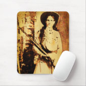 Annie Oakley Oil Grunge Mouse Pad Mousepad (Mit Mouse)