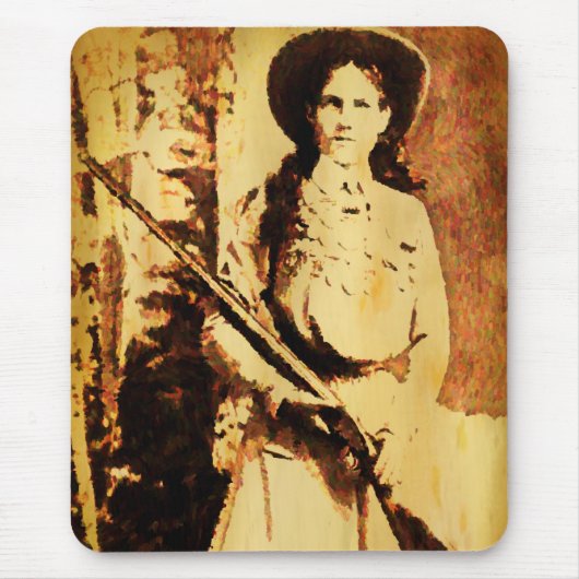 Annie Oakley Oil Grunge Mouse Pad Mousepad (Vorne)