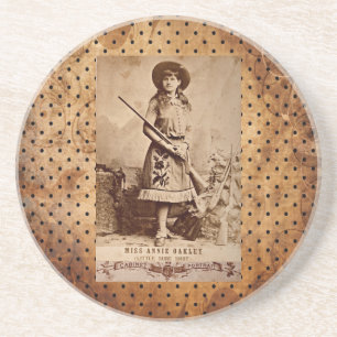 Annie Oakley Sepia Getränkeuntersetzer