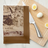 Annie Oakley Sepia Küchentuch (Viertel Falte)