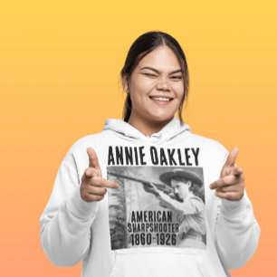 ANNIE OAKLEY SHARPSHOOOTER COWGIRL T - Shirt HOODI