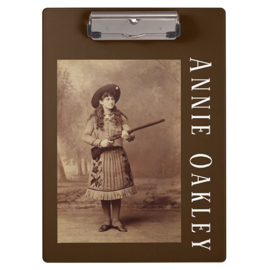 Annie Oakley Sharpshooter Clipboard Klemmbrett (Vorderseite)