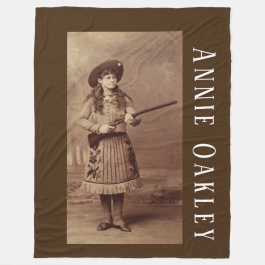 Annie Oakley Sharpshooter Fleece Blanket (Vorderseite)