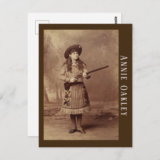 Annie Oakley Sharpshooter Postcard Postkarte (Vorne/Hinten)
