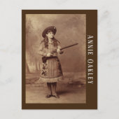 Annie Oakley Sharpshooter Postcard Postkarte (Vorderseite)
