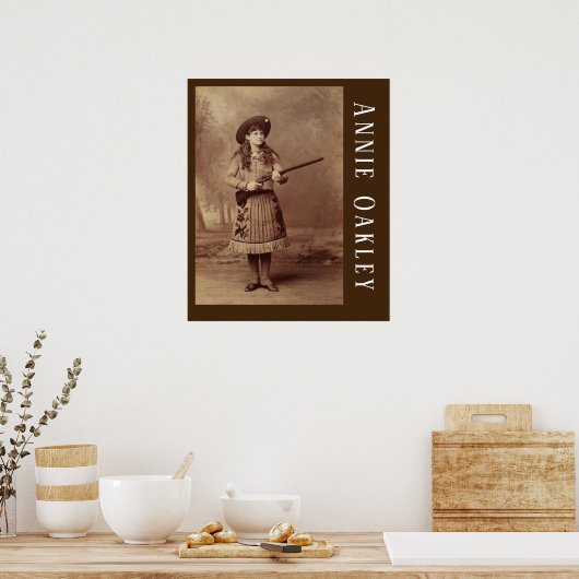 Annie Oakley Sharpshooter Poster (Küche)