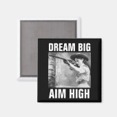 ANNIE OAKLEY WITH GUN, FRIDGE MAGNET (Vorderseite/Rückseite)