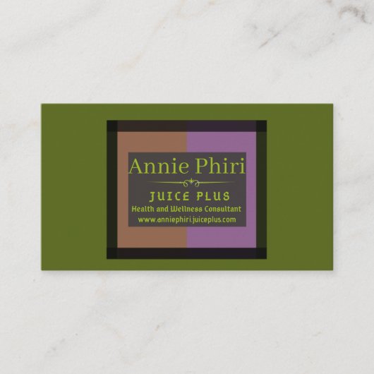 Annie Phiri Business Card Begleitkarte (Vorderseite)