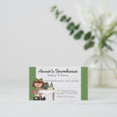 Annie Primitive Country Business Card Visitenkarte (Stehend Vorderseite)