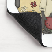 Annie-Puppen-Schafe u. Krähen Mousepad (Ecke)