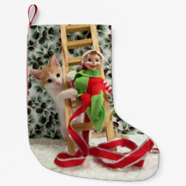 Annie & the Elf - Katze / Kitten Weihnachts-Strump Kleiner Weihnachtsstrumpf