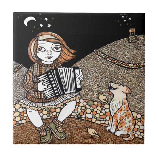 Annies Accordian dekorative Fliese (Vorderseite)