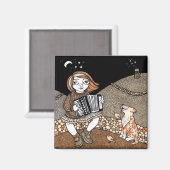 Annies Accordian Magnet (Vorderseite/Rückseite)