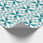 Annie's Choice Patchwork Design in Aquamarin Geschenkpapier (Ecke)