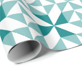 Annie's Choice Patchwork Design in Aquamarin Geschenkpapier (Rolleneckpunkt)