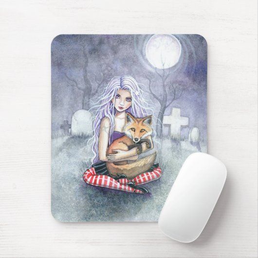 Annie's Fox Gothic Fantasy Mousepad (Mit Mouse)