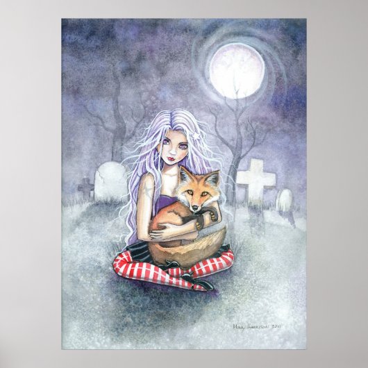 Annie's Fox Gothic Girl and Fox Poster (Vorne)