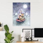Annie's Fox Gothic Girl and Fox Poster (Heimbüro)