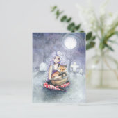 Annie's Fox Gothic Girl Fantasy Art Postcard Postkarte (Stehend Vorderseite)