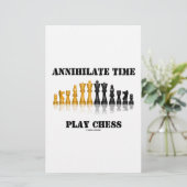 Annihilate Time Play Schach (Reflektives Schach-Se (Stehend Vorderseite)