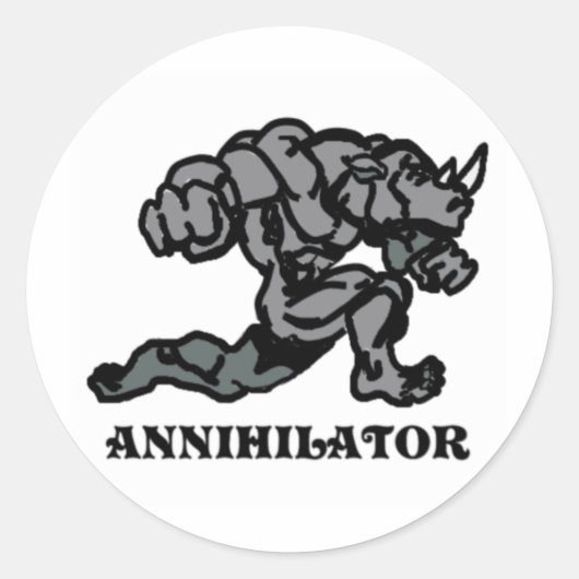 ANNIHILATOR RUNDER AUFKLEBER (Vorderseite)
