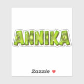 Annika Name Kiwi Design Aufkleber Sticker (Blatt)