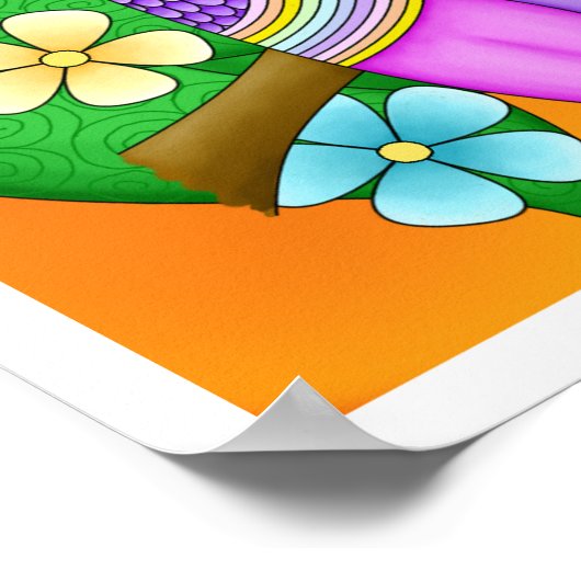 Annika Tropical Bird Poster (Ecke)