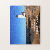 Annisquam Custom Ocean Beach Lighthouse Puzzle (Vertikal)