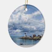 Annisquam Leuchtturm, Gloucester MA c1904 Keramik Ornament (Links)