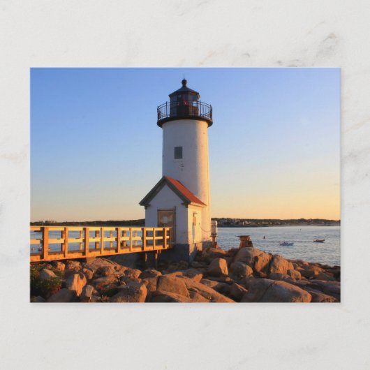 Annisquam Lighthouse Gloucester Cape Ann Postkarte (Vorderseite)