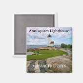 Annisquam Lighthouse, Massachusetts Magnet (Vorderseite/Rückseite)